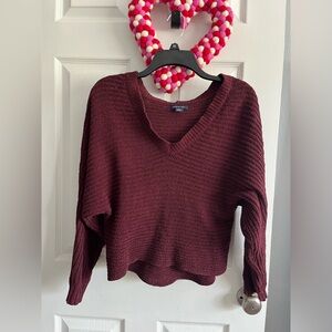 Maroon long sleeve shirt